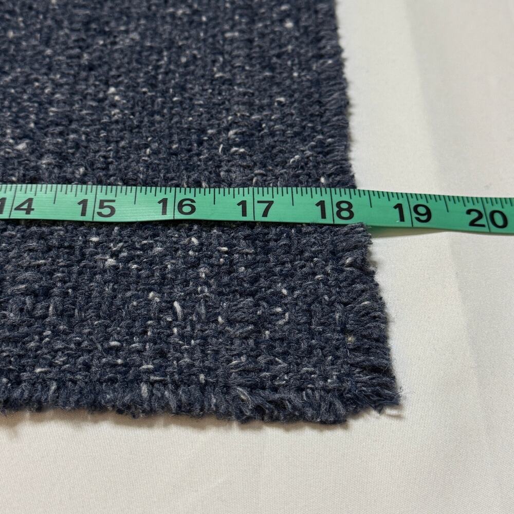 Classic Blue Heathered Fringe Tweed Placemats Set of 4‎ Urban Metro Minimalist - Picture 4 of 5